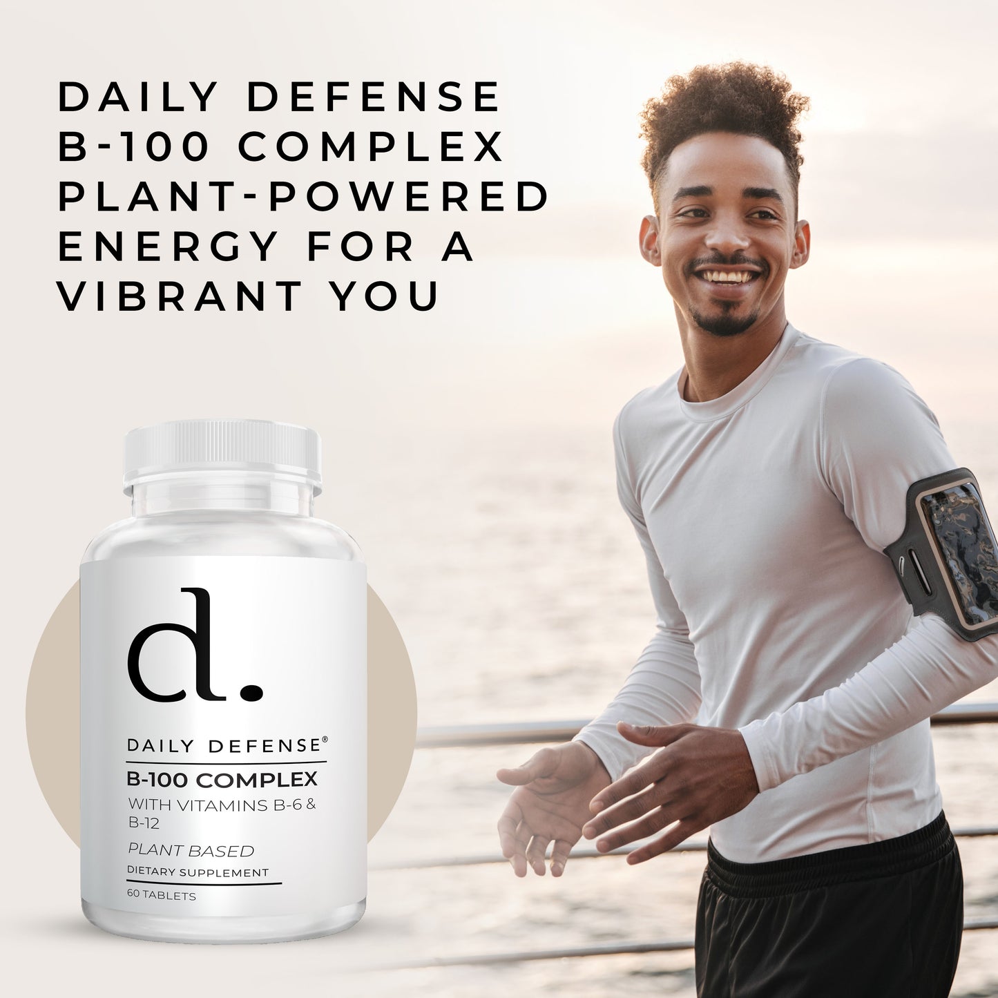 B-100 COMPLEX With Vitamins B-6 And B-12 Plant-Based