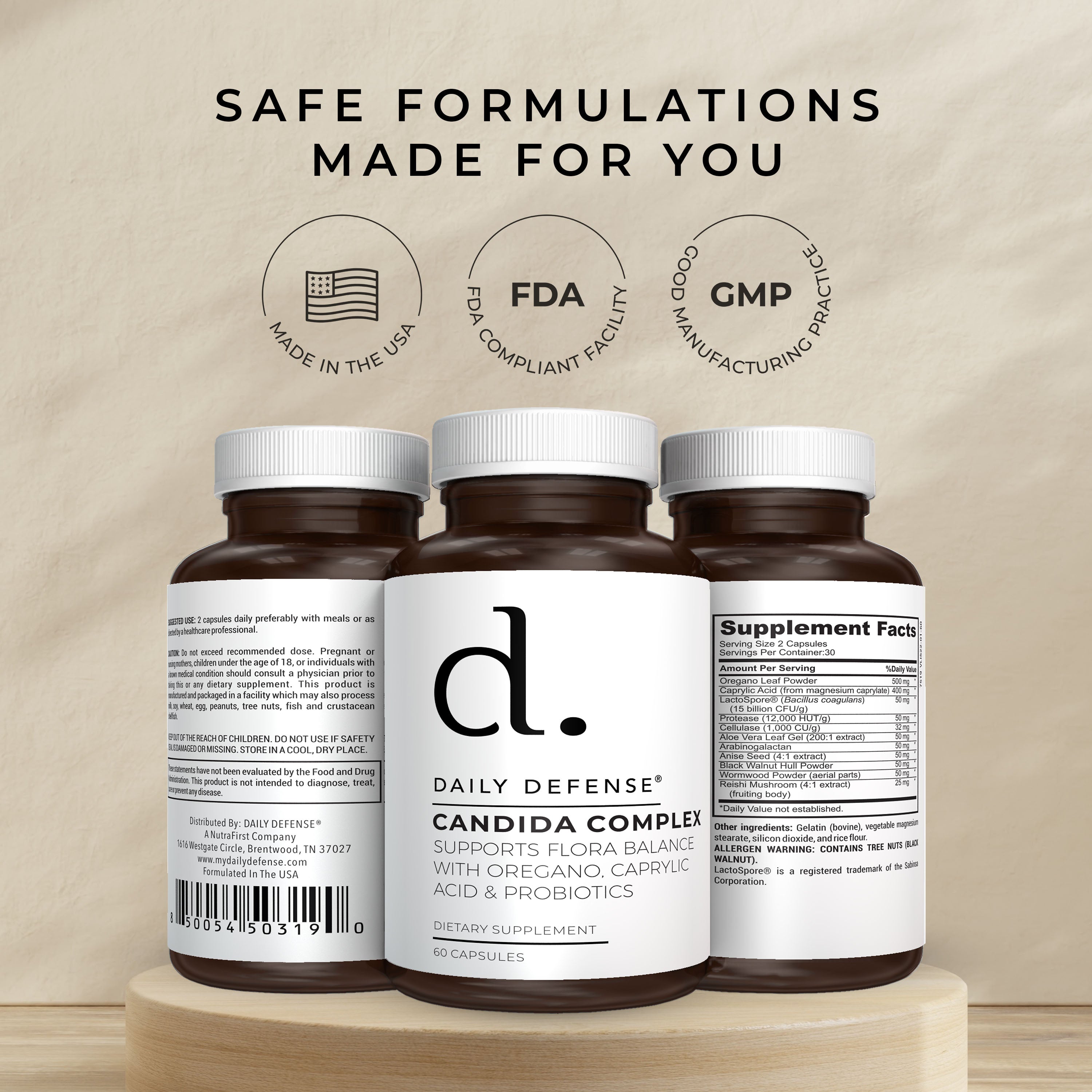 DAILY DEFENSE® CANDIDA COMPLEX Supports Flora Balance With Oregano ...