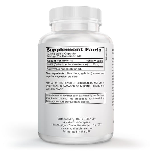 DHEA 25mg for Women & Men DHEA Vitality, Energy Boost, & Mood Support