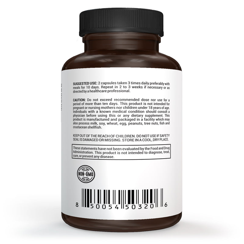 PARASITE COMPLEX Herbal Detox Advanced Strength Herbal Intestinal Parasite Complex