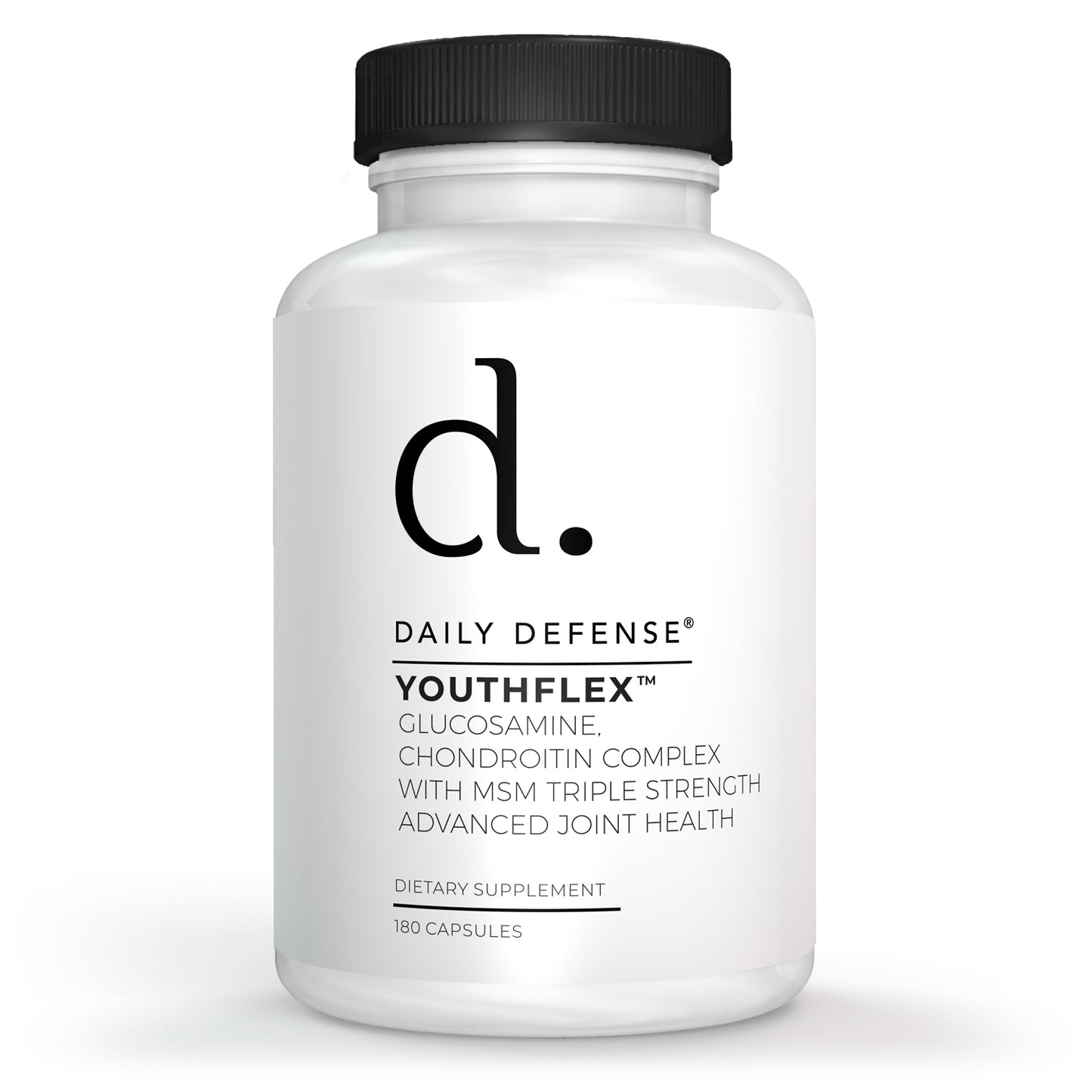 Triple Strength Glucosamine, Chondroitin & MSM | 180 Capsules | Daily Defense