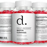 Hair Support Gummies with Biotin – Strawberry Flavor | Daily Defense