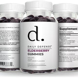Elderberry Gummies with Vitamin C & Zinc | Immune Support | Vegan | Daily Defense