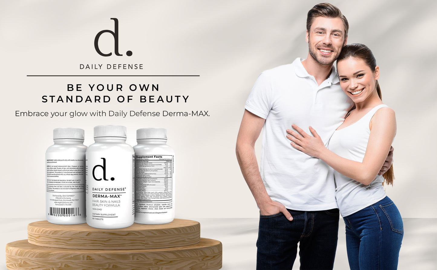 DERMA-MAX™ Hair, Skin And Nails Beauty Formula Non-GMO