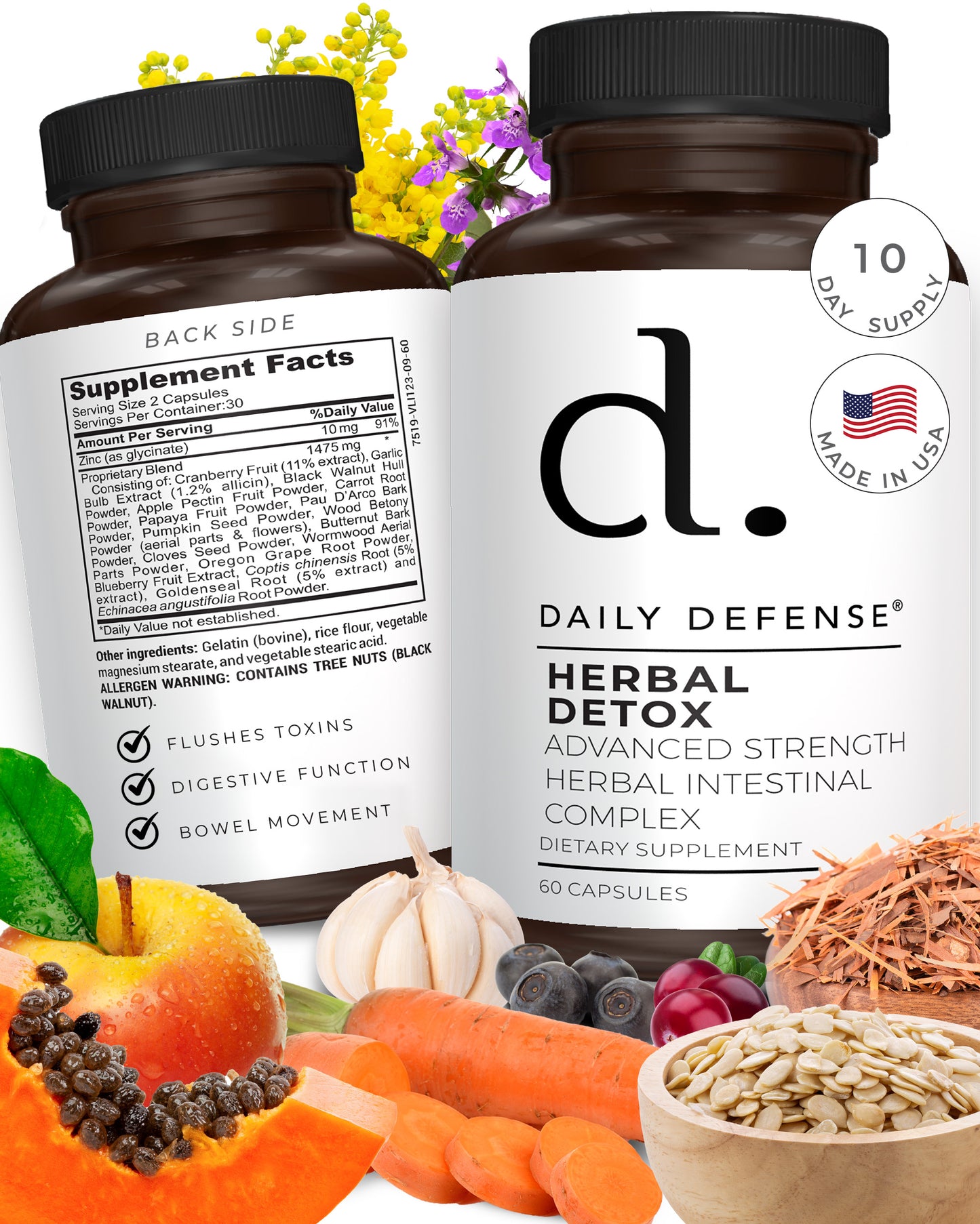 PARASITE COMPLEX Herbal Detox Advanced Strength Herbal Intestinal Parasite Complex