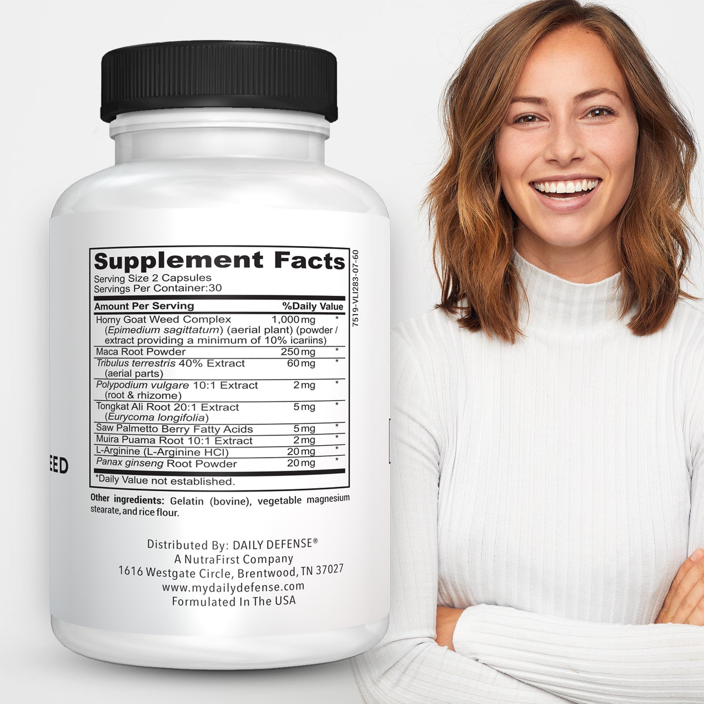 Horny Goat Weed Complex for Men and Women with Tongkat Ali, L-Arginine & Maca Root