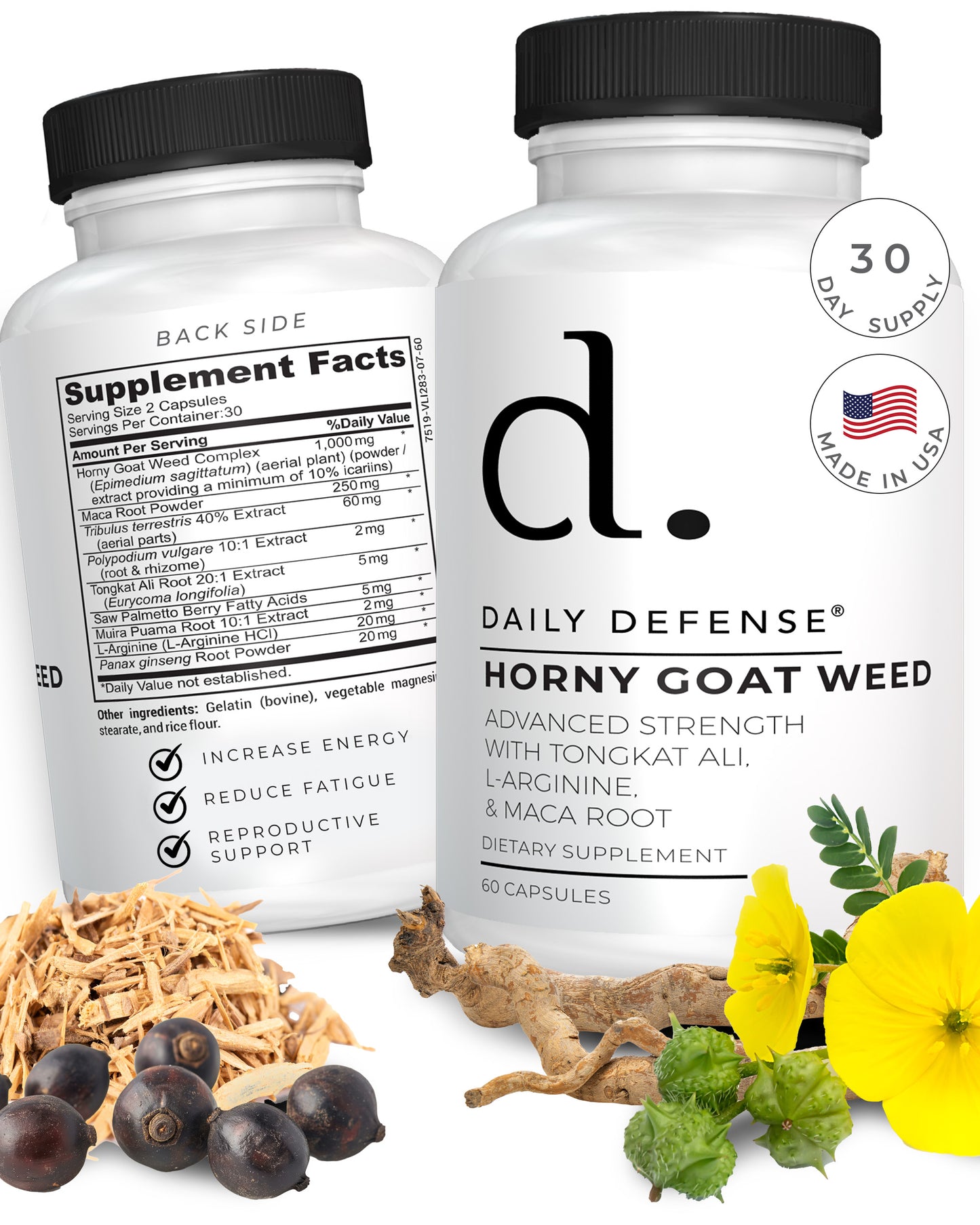 Horny Goat Weed Complex for Men and Women with Tongkat Ali, L-Arginine & Maca Root