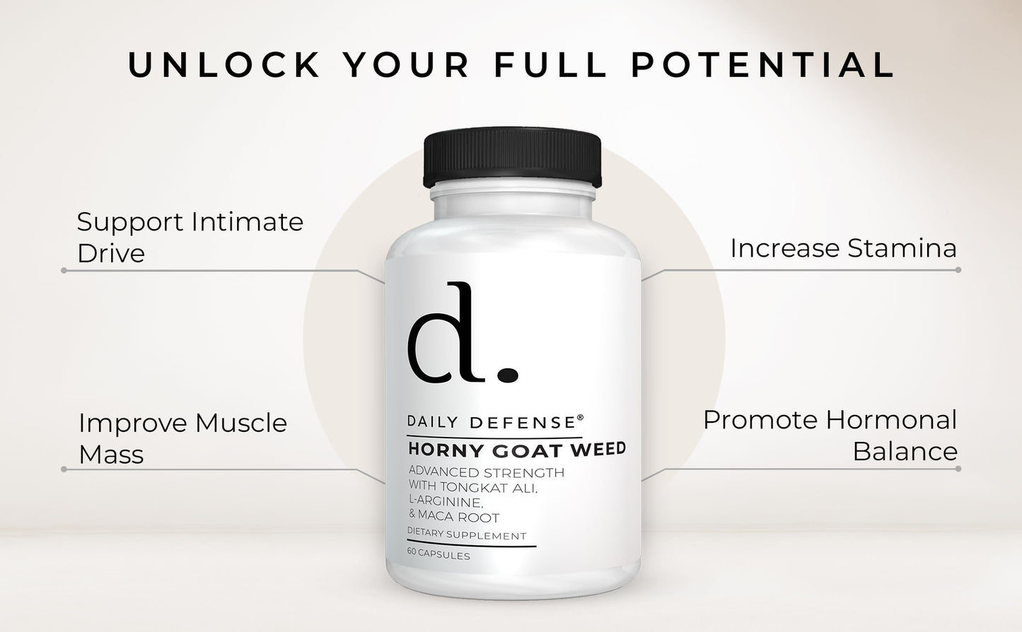 Horny Goat Weed Complex for Men and Women with Tongkat Ali, L-Arginine & Maca Root