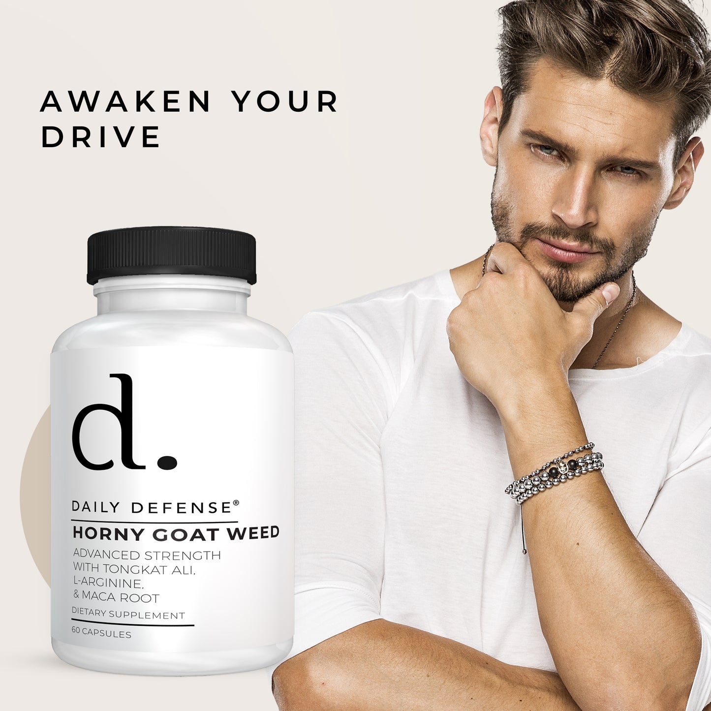Horny Goat Weed Complex for Men and Women with Tongkat Ali, L-Arginine & Maca Root