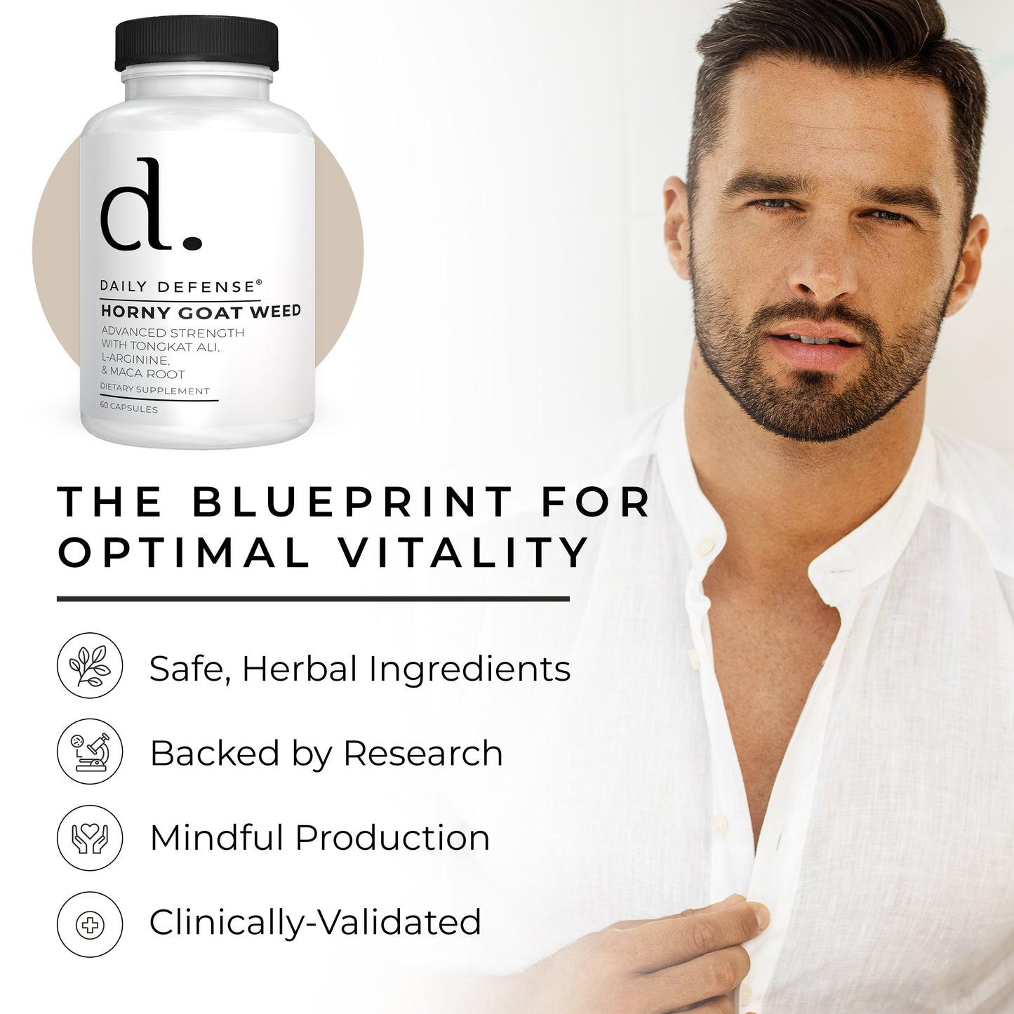 Horny Goat Weed Complex for Men and Women with Tongkat Ali, L-Arginine & Maca Root