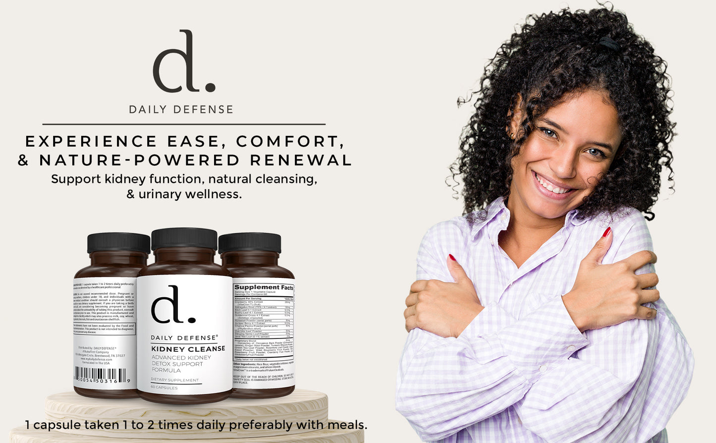 KIDNEY DEFENSE Advanced Kidney Detox and Cleanse Support Formula