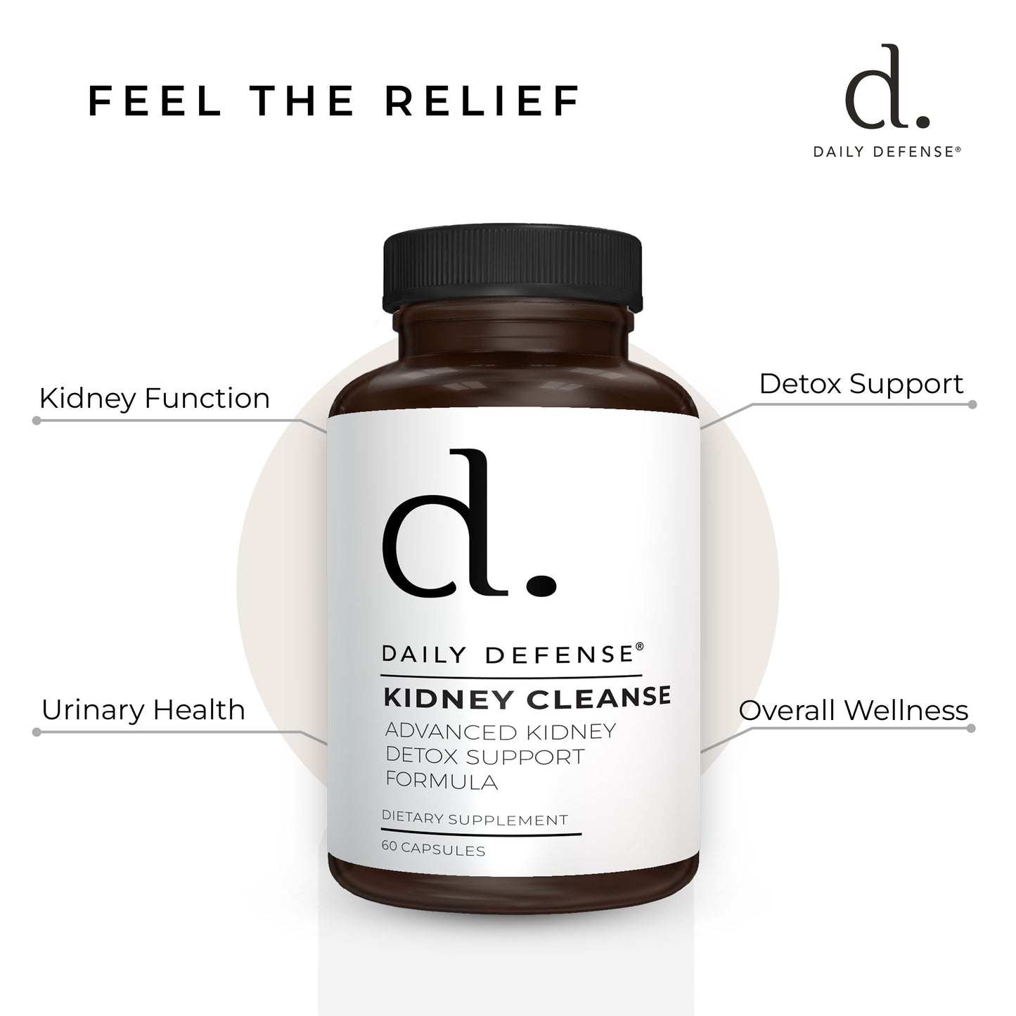 KIDNEY DEFENSE Advanced Kidney Detox and Cleanse Support Formula