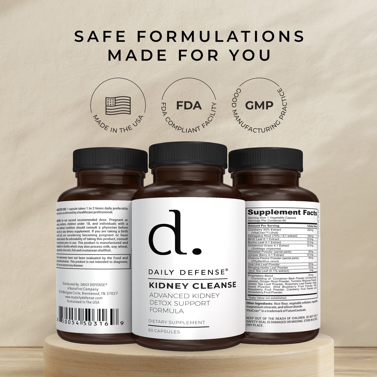 KIDNEY DEFENSE Advanced Kidney Detox and Cleanse Support Formula