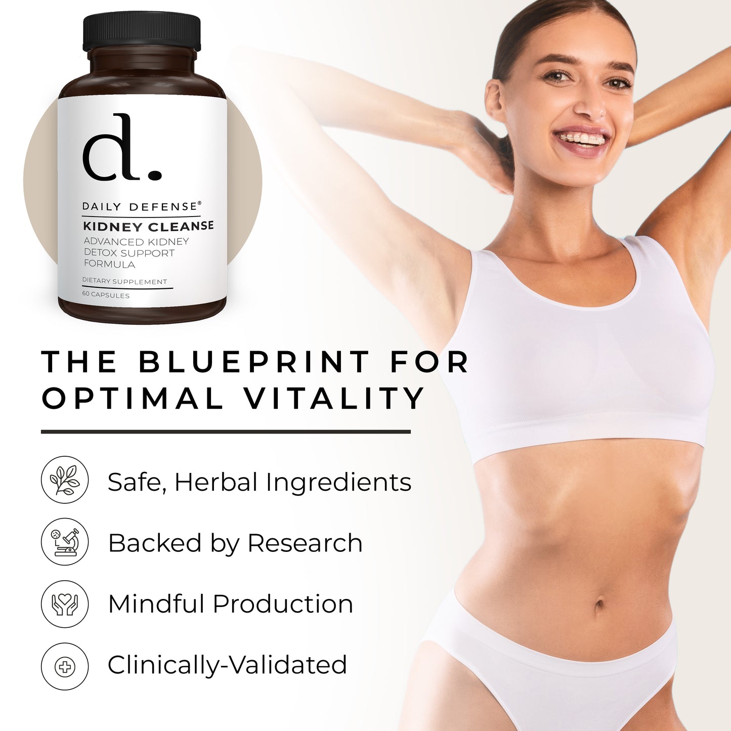 KIDNEY DEFENSE Advanced Kidney Detox and Cleanse Support Formula