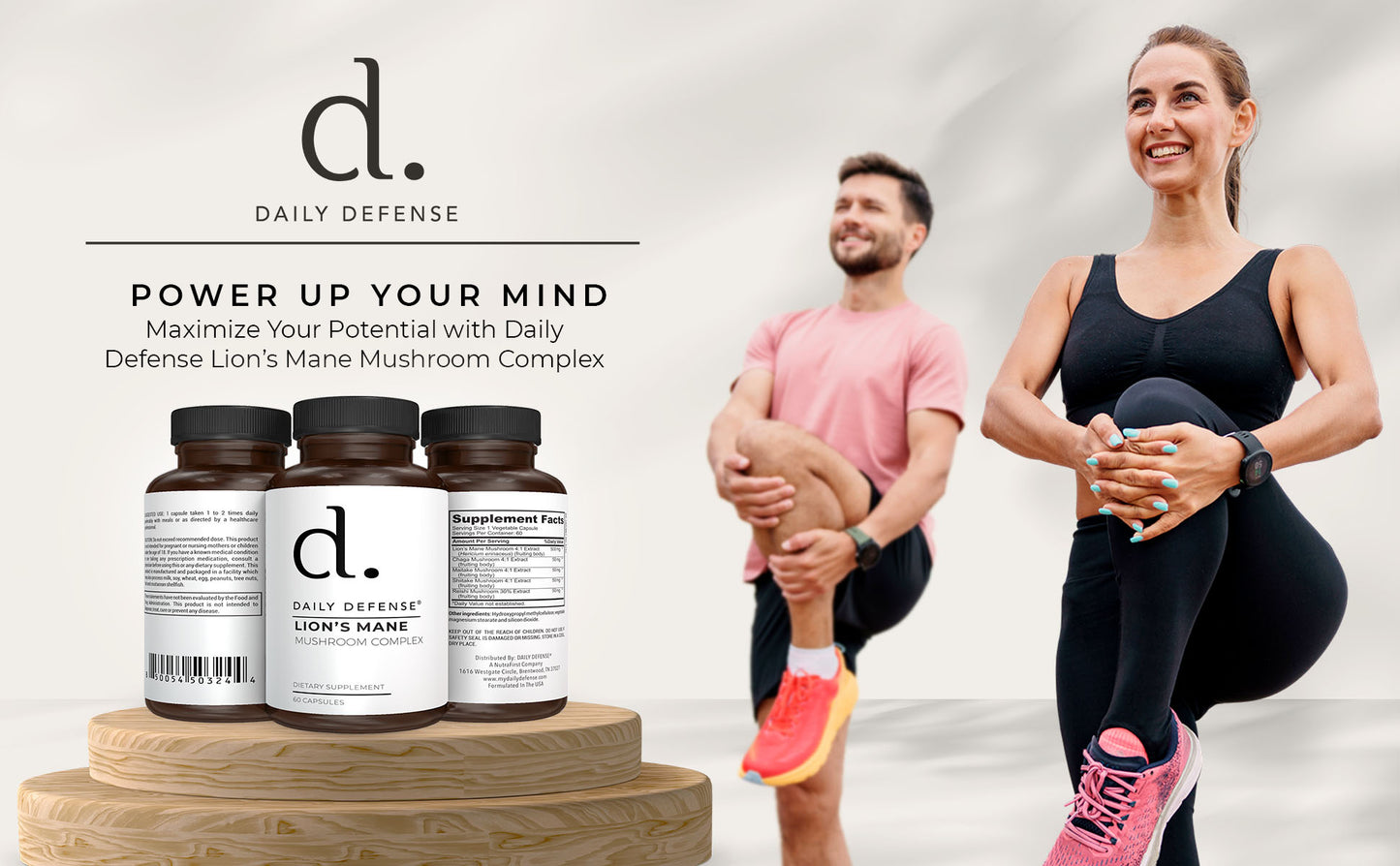 LION'S MANE Mushroom Complex With Chaga, Maitake, Shiitake And Reishi Mushroom Extracts