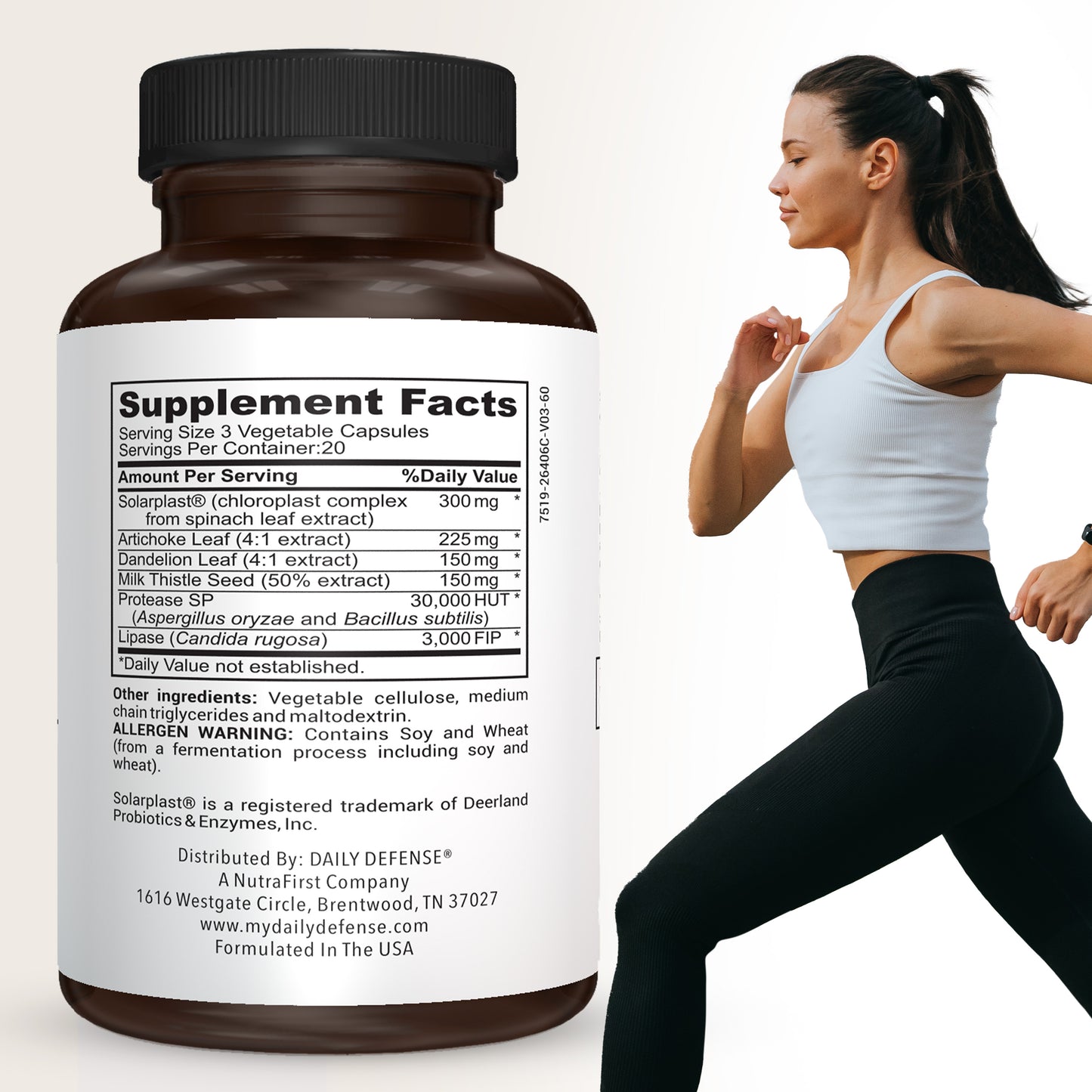 Liver Defense Milk Thistle Liver Cleanse & Detox Supplement - 60 Capsules