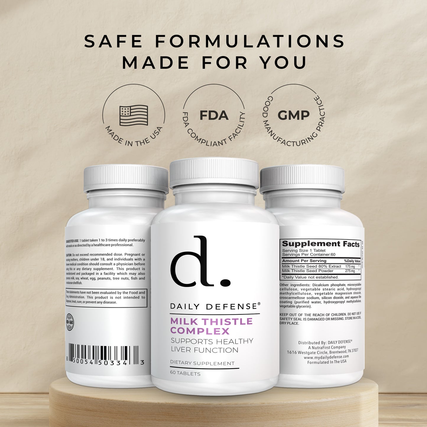 MILK THISTLE COMPLEX Supports Healthy Liver Function