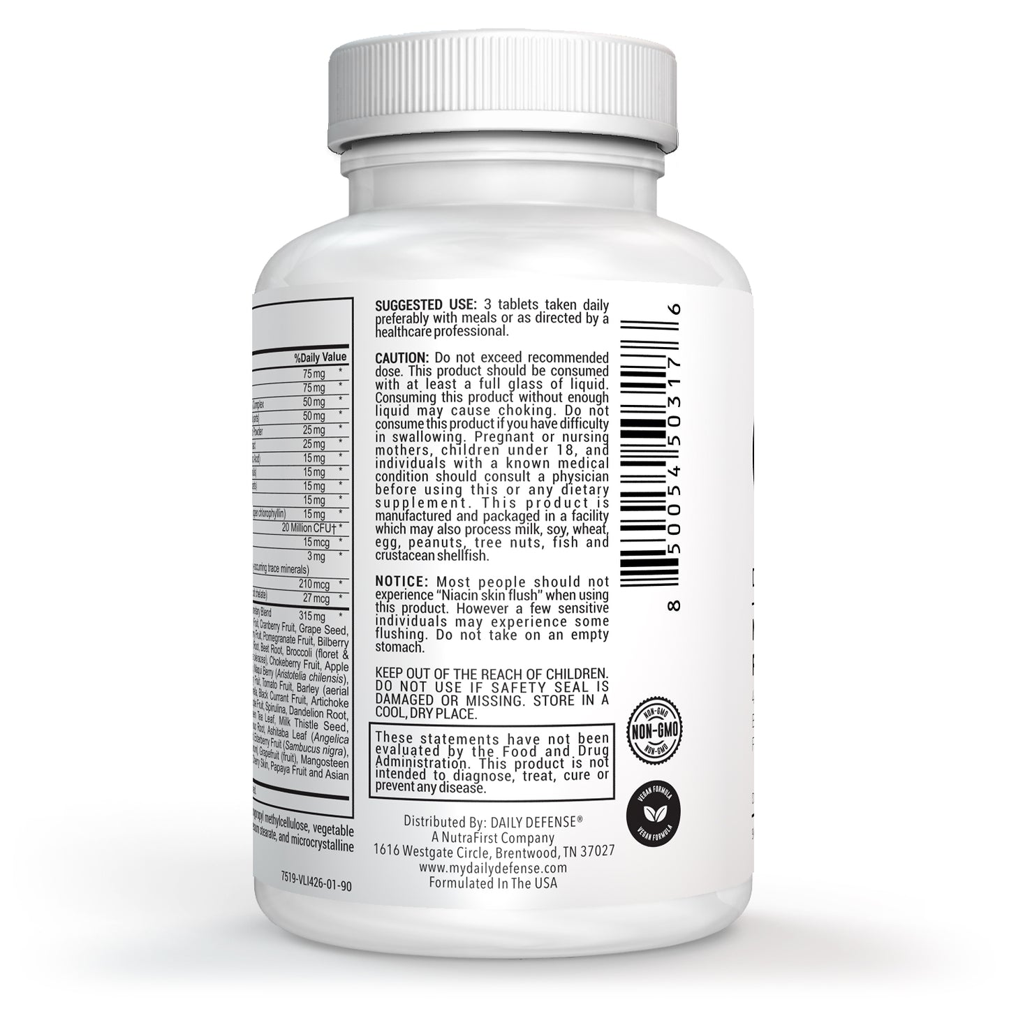 MULTIVITAMIN FORMULA 42 Fruit And Vegetable Blend Of Botanical/Herbal Ingredients And Enzymes For Energy Support