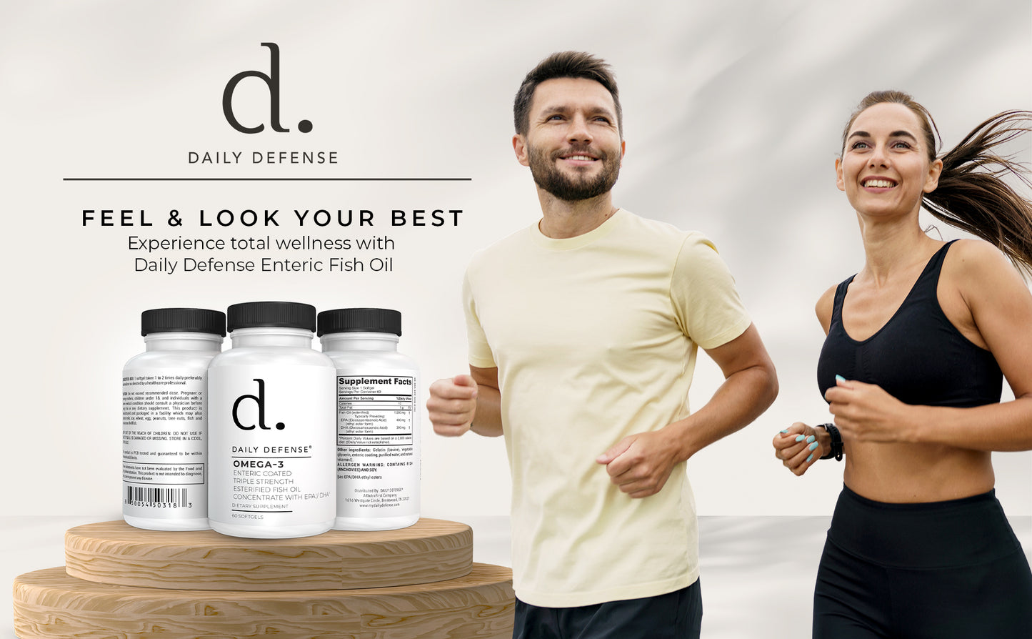 OMEGA-3 Enteric Coated Triple Strength Esterified Fish Oil Concentrate With EPA/DHA