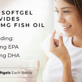 OMEGA-3 Enteric Coated Triple Strength Esterified Fish Oil Concentrate With EPA/DHA