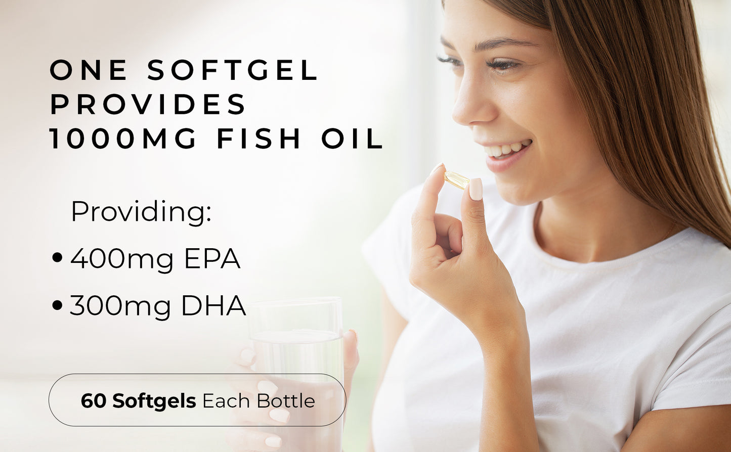 OMEGA-3 Enteric Coated Triple Strength Esterified Fish Oil Concentrate With EPA/DHA