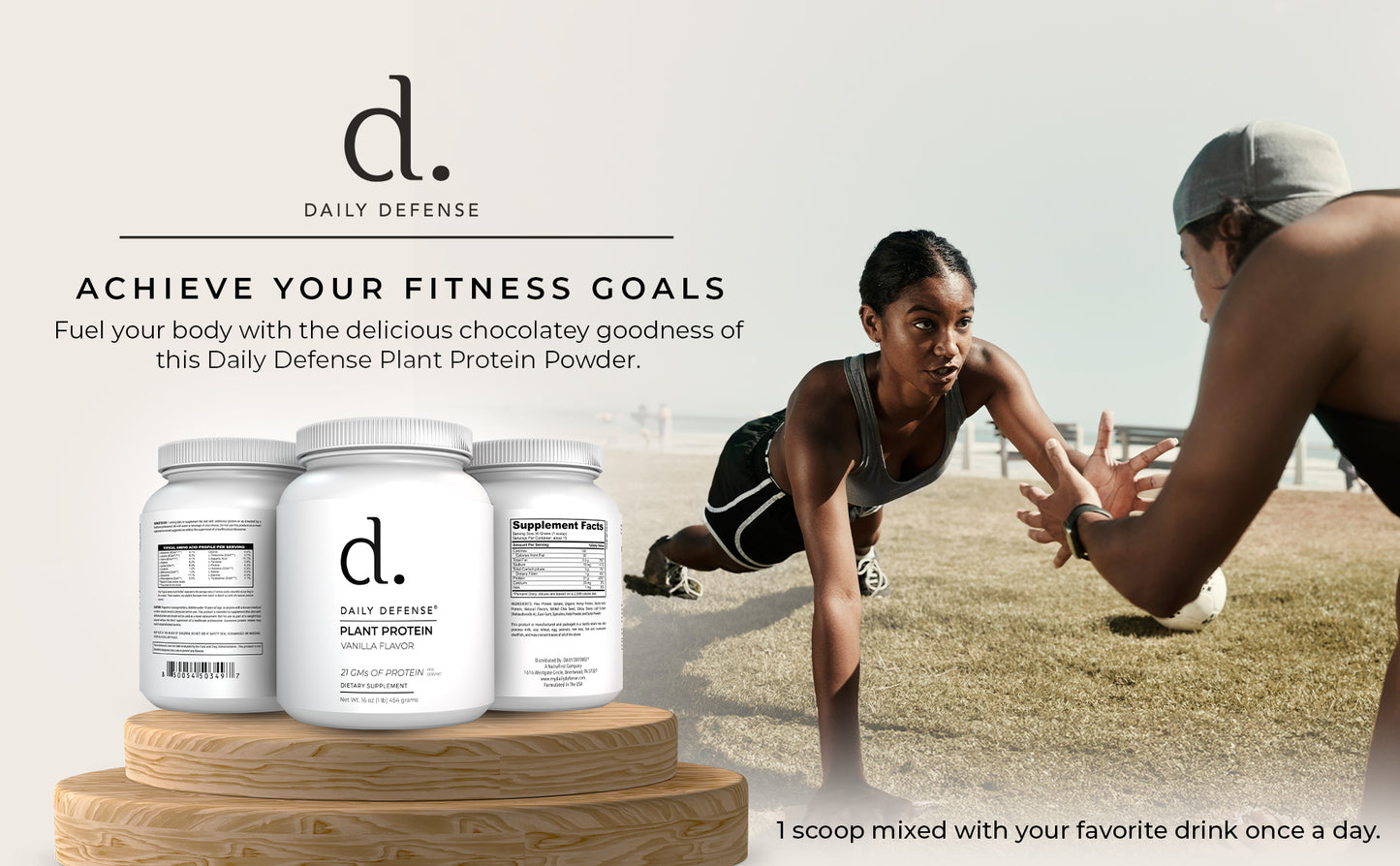 PLANT PROTEIN Vanilla Flavor 20 Gm Of Protein Per Serving