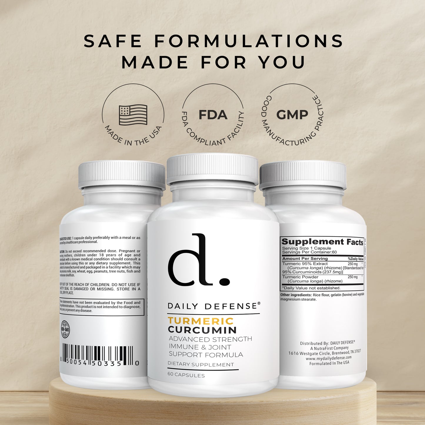 TURMERIC CURCUMIN Advanced Strength Immune & Joint Support Formula