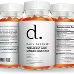 Turmeric & Ginger Gummies – 60 Vegan Gummies, Immune Support & Joint Health - Daily Defense