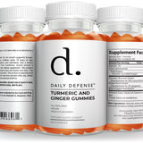 Turmeric & Ginger Gummies – 60 Vegan Gummies, Immune Support & Joint Health - Daily Defense