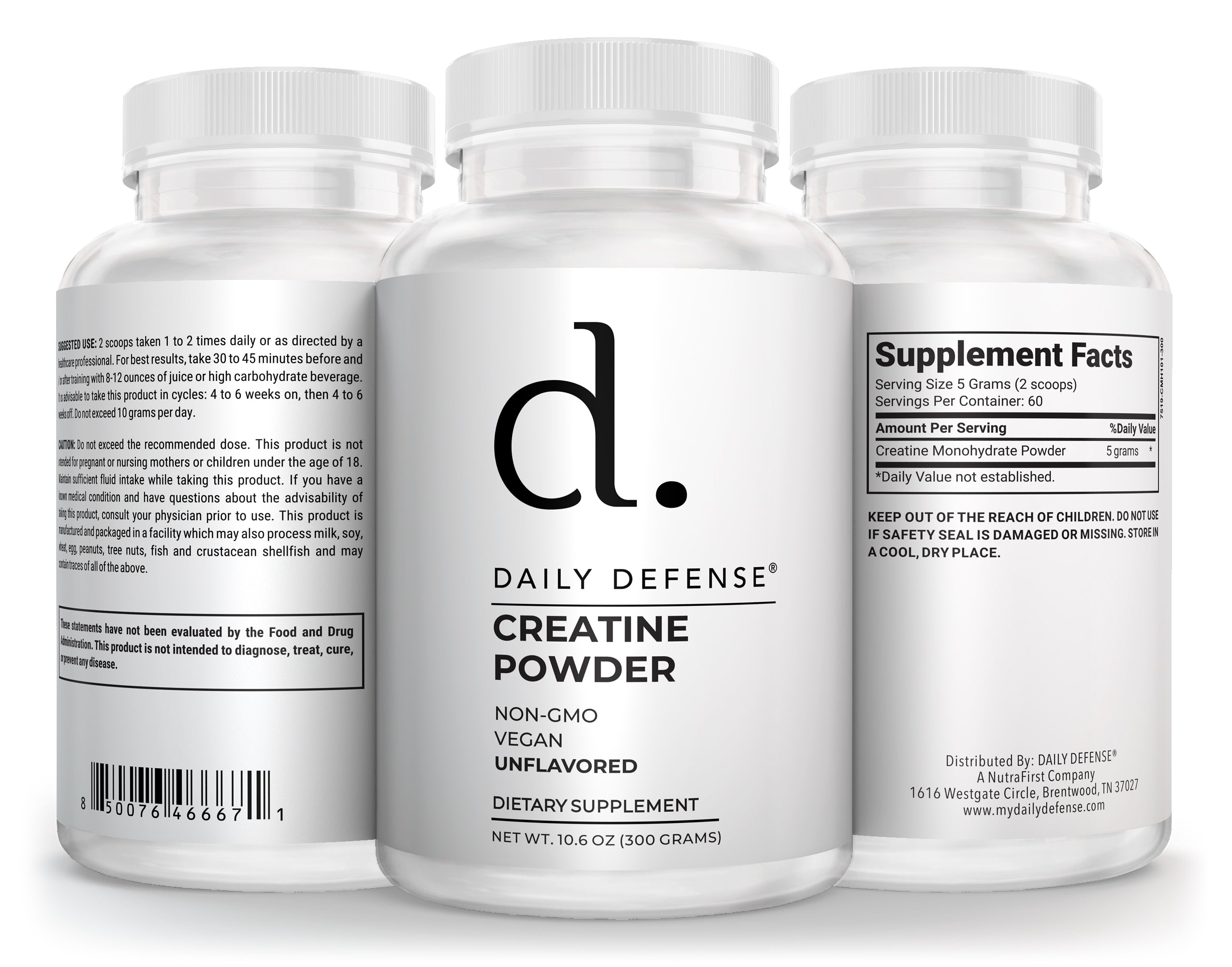Daily Defense Creatine Powder - Daily Defense