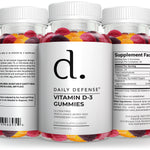 Vitamin D3 Gummies 2000 IU - Immune & Bone Support - 50mcg D-3 (60ct) - Daily Defense