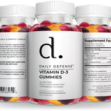 Vitamin D3 & K2 Gummies 60 Count – Supports bone strength, heart health, optimal calcium absorption, and a healthy immune system - Daily Defense