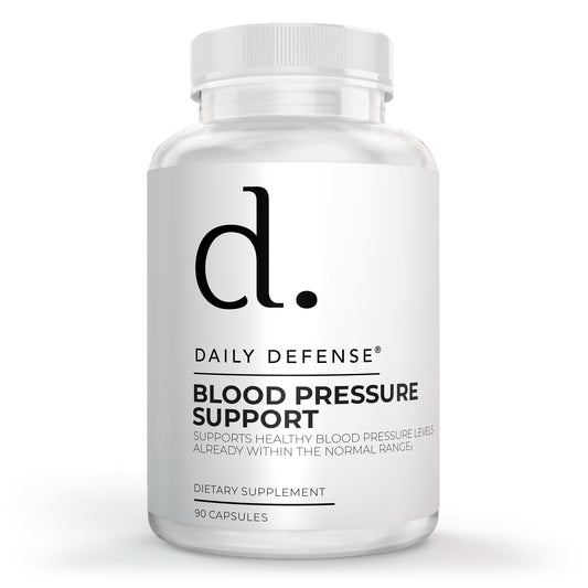 Blood Pressure Support Supplement - Healthy Cardiovascular Formula, 60 Capsules | Daily Defense