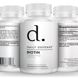 Biotin Supplement | Hair, Skin & Nail Support | Daily Defense