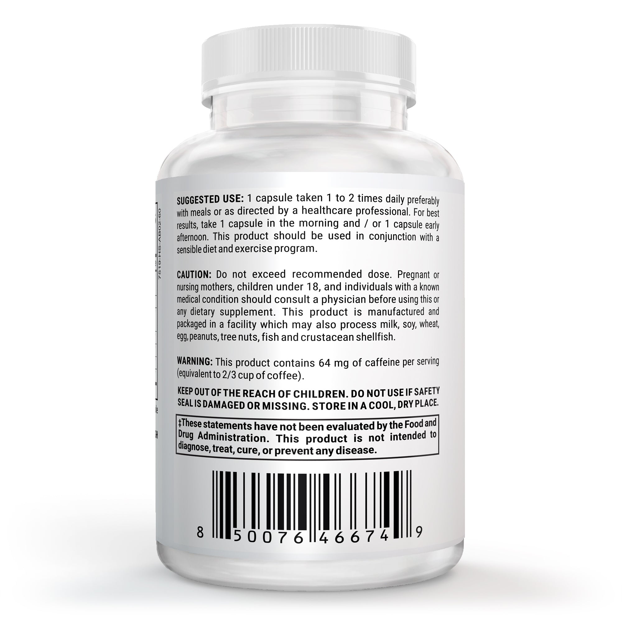 Thermogenic Fat Burner | Brazilian Lean Formula | 60 Capsules | Daily Defense - Daily Defense