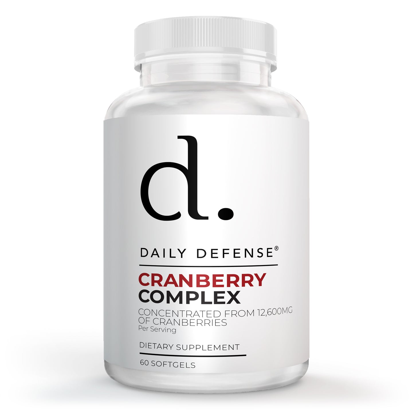 Cranberry Concentrate Extract Pills + Vitamin C 60 SOFTGELS Supplement for Women and Men Triple Strength Ultimate Potency Formula