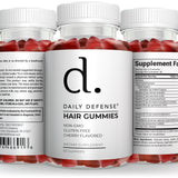 Hair Growth Gummies with Biotin & Folic Acid for Stronger Hair Growth - Daily Defense