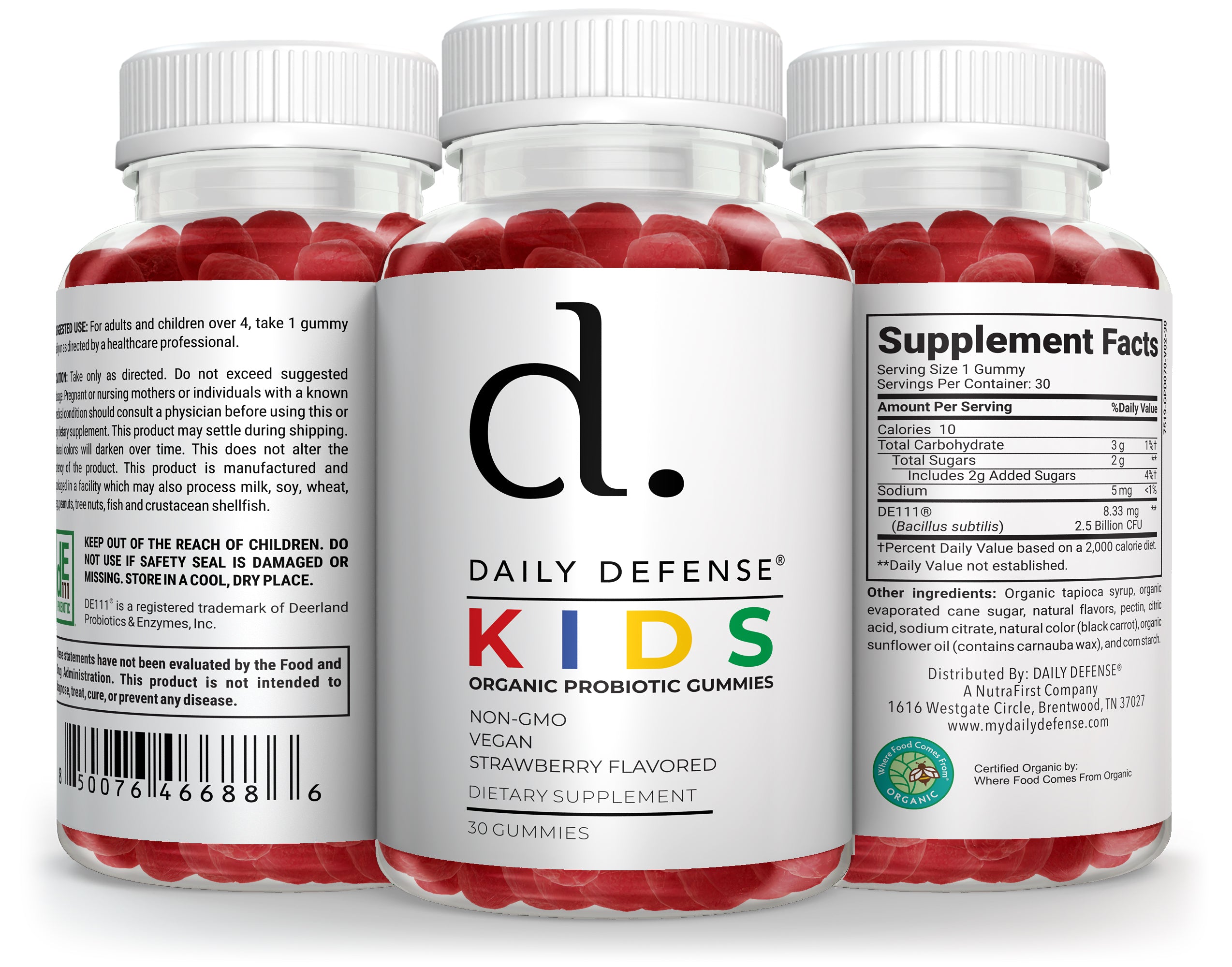 Organic Probiotic Gummies for Kids – Immune & Digestive Health - Daily Defense