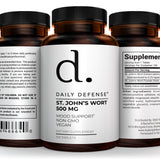 St. John’s Wort 500 mg Tablets – Herbal supplement designed to support a positive mood and emotional well-being, 100 Tablets - Daily Defense